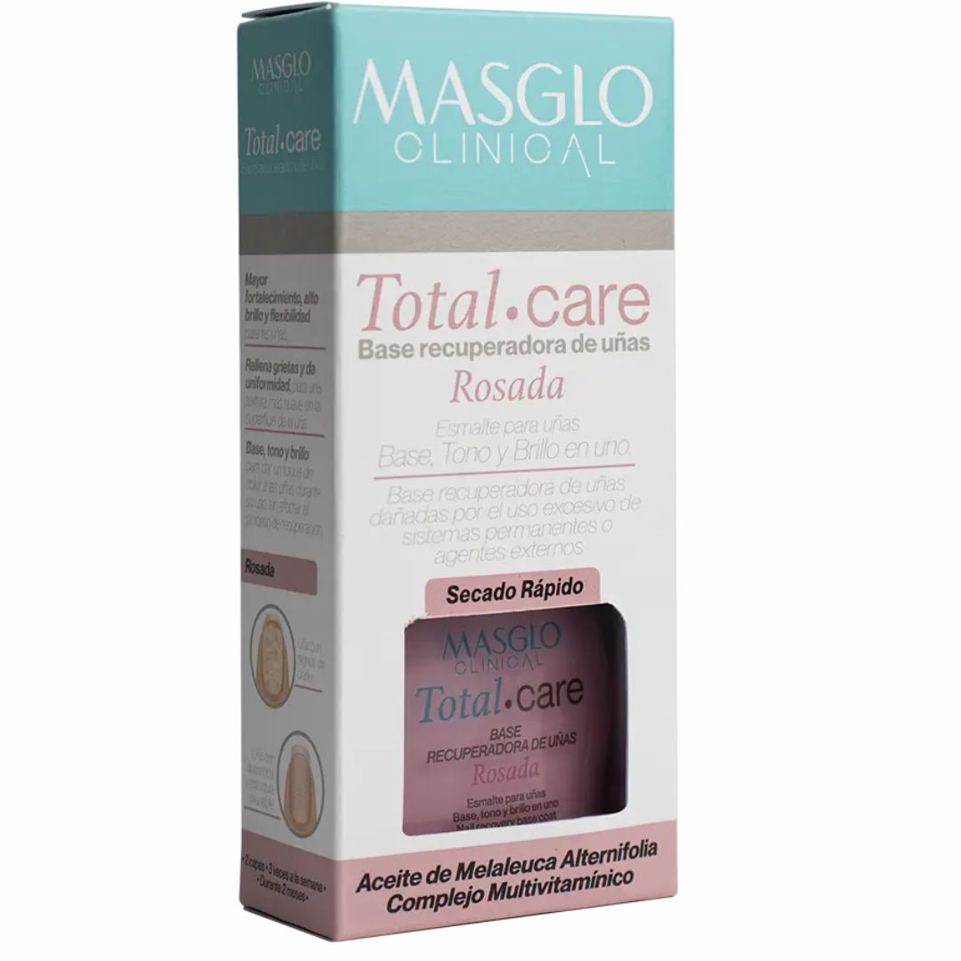 ESMALTE CLINICAL TOTAL CARE BASE ROSADA MASGLO 13,5 ML