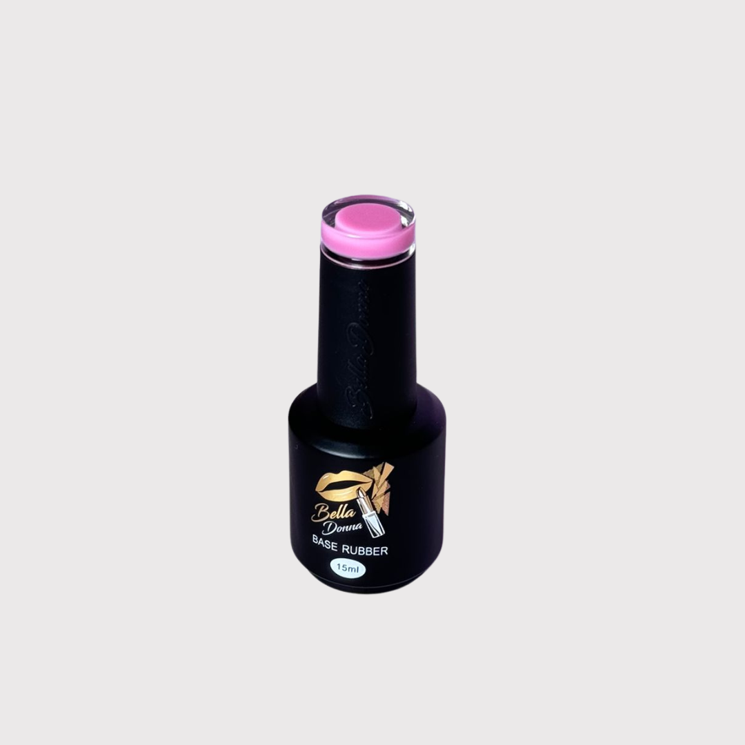 ESMALTE SEMI BASE RUBER ROSADO OSCURO 15 ML BELLA DONNA