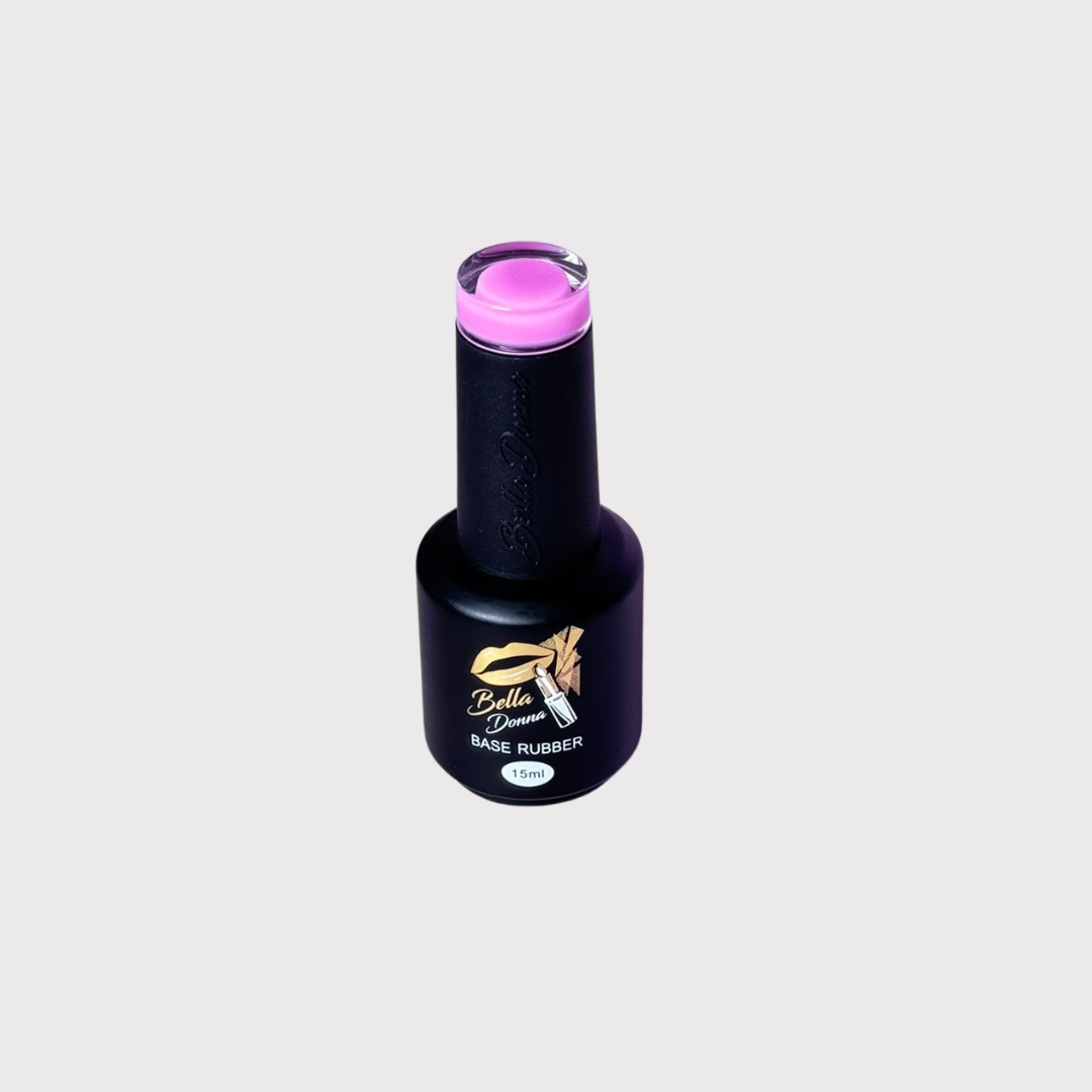 ESMALTE SEMIPERMANENTE BASE RUBBER FUCSIA 15ML BELLA DONNA