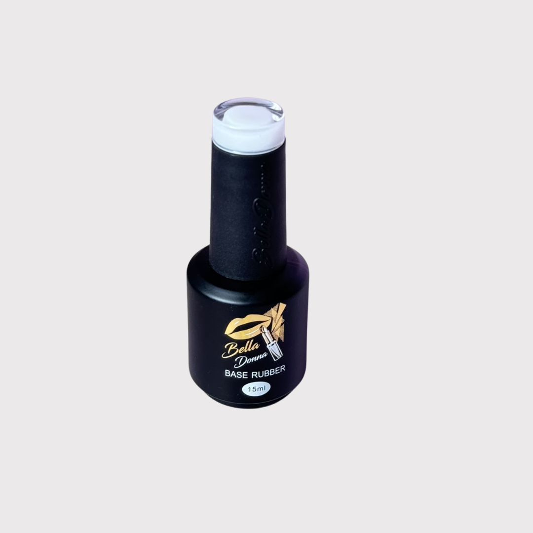 ESMALTE SEMIPERMANENTE BASE RUBBER BLANCO 15ML BELLA DONNA