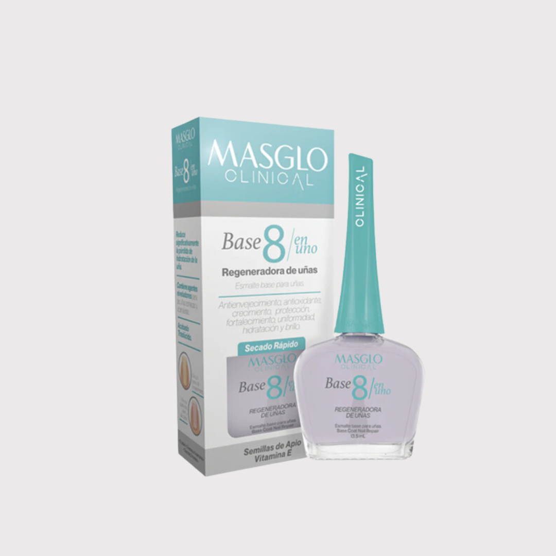 ESMALTE CLINICAL BASE 8 EN 1 MASGLO 13,5 ML